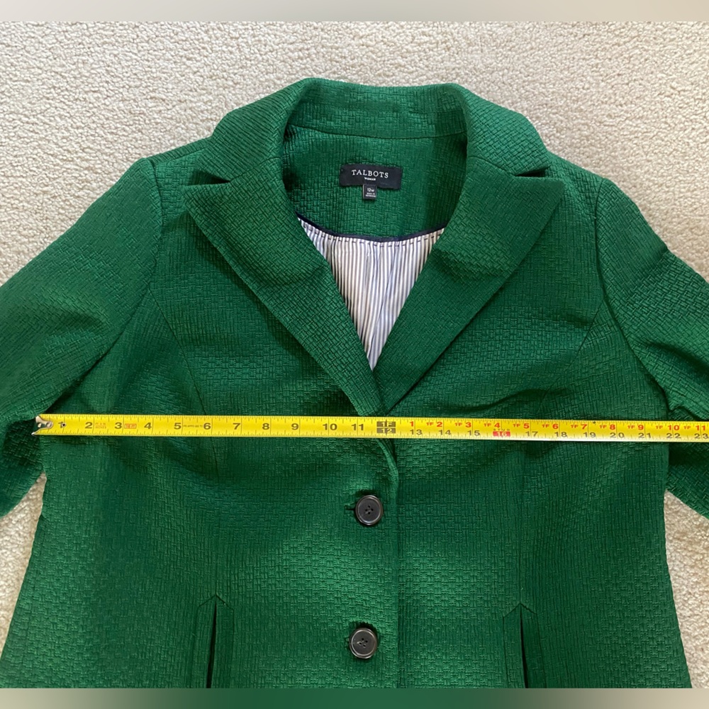 Talbots Classic Green Blazer - image 6